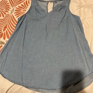 Old Navy Light Blue Denim Tank Top